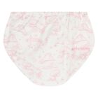 Baby Girls White & Pink Toile de Jouy Dress Set, 1, hi-res