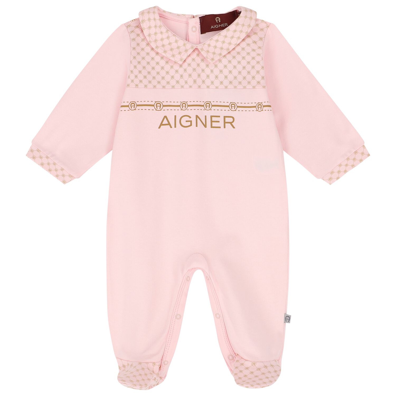 أفرول بنات بالشعار باللون الوردي, 3, hi-res