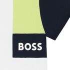 قميص أبيض بشعار للأولاد الصغار, 1, hi-res