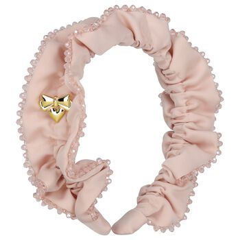 Girls Pink Lavinia Beaded Headband