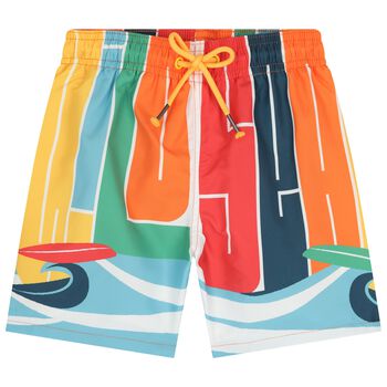 Boys Multi-Coloured Swim Shorts