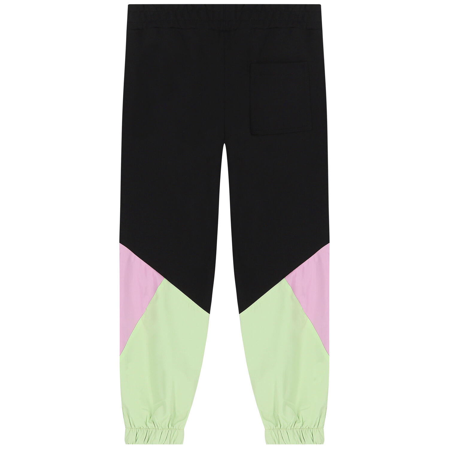 بنطلون رياضى بالشعار باللون الاسود للبنات, 1, hi-res image number null