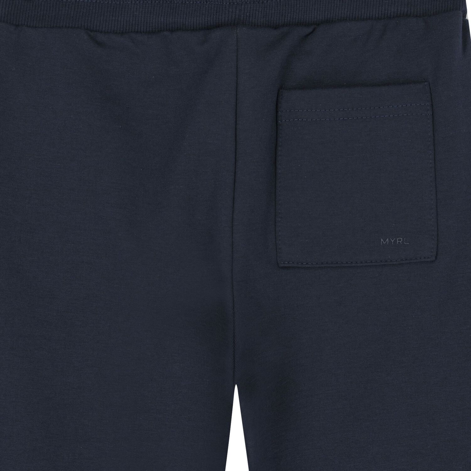 Boys Navy Blue Logo Joggers, 1, hi-res