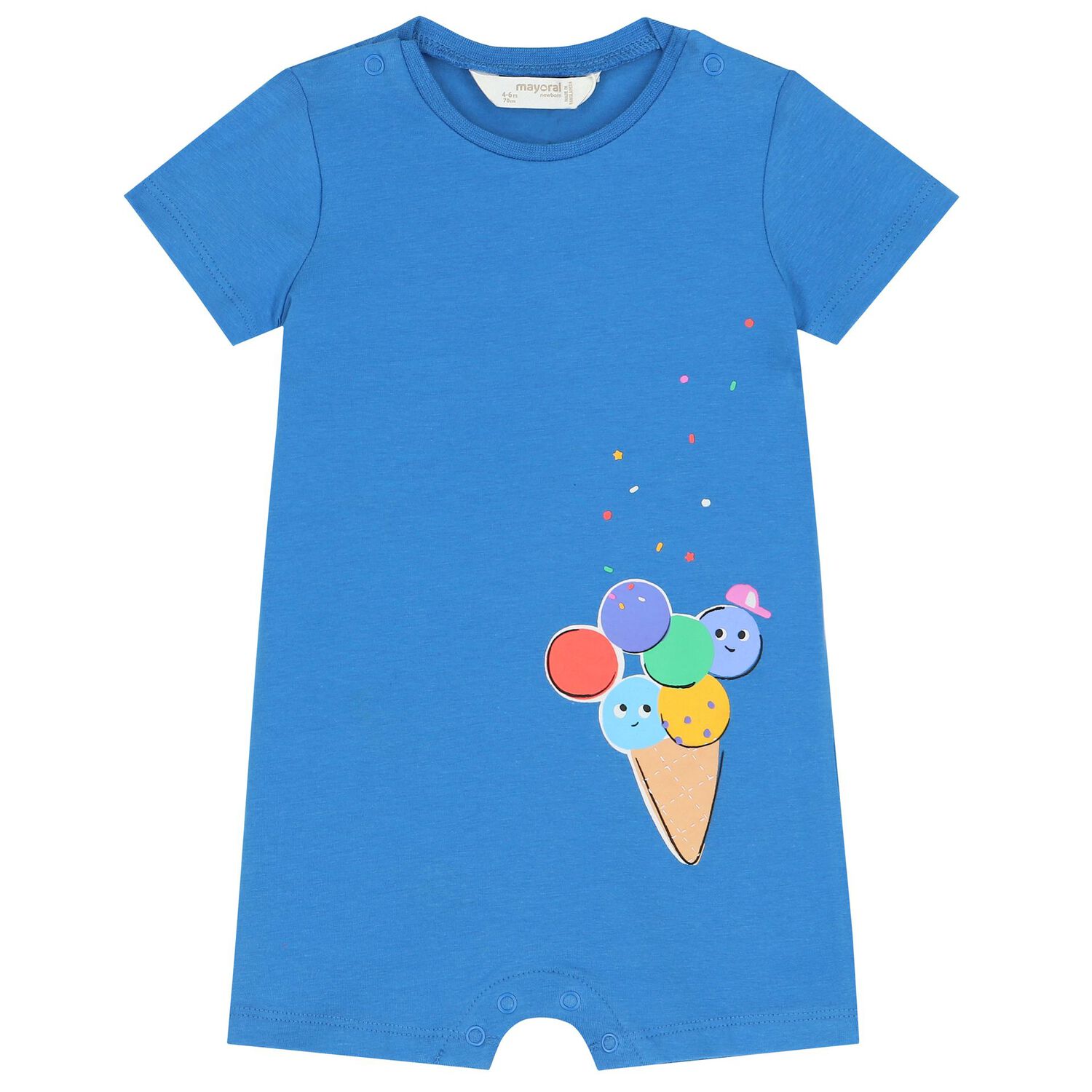 Baby Boys Red & Blue Rompers ( 3-Pack ), 1, hi-res