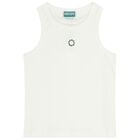 Girls White Logo Top, 1, hi-res