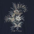 Girls Navy Blue Floral Logo Sweatshirt, 2, hi-res