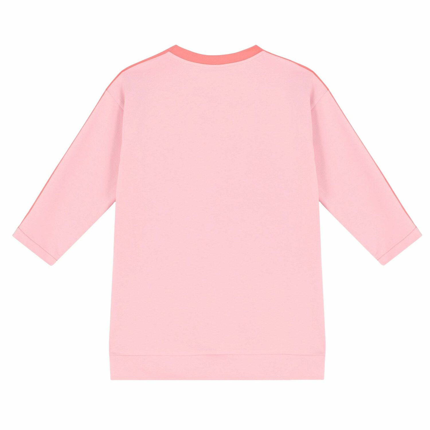 فستان بالشعار باللون الزهرى للبنات, 1, hi-res image number null