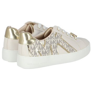 Girls Ivory Logo Trainers