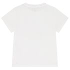 Girls White Logo Heart T-Shirt, 2, hi-res