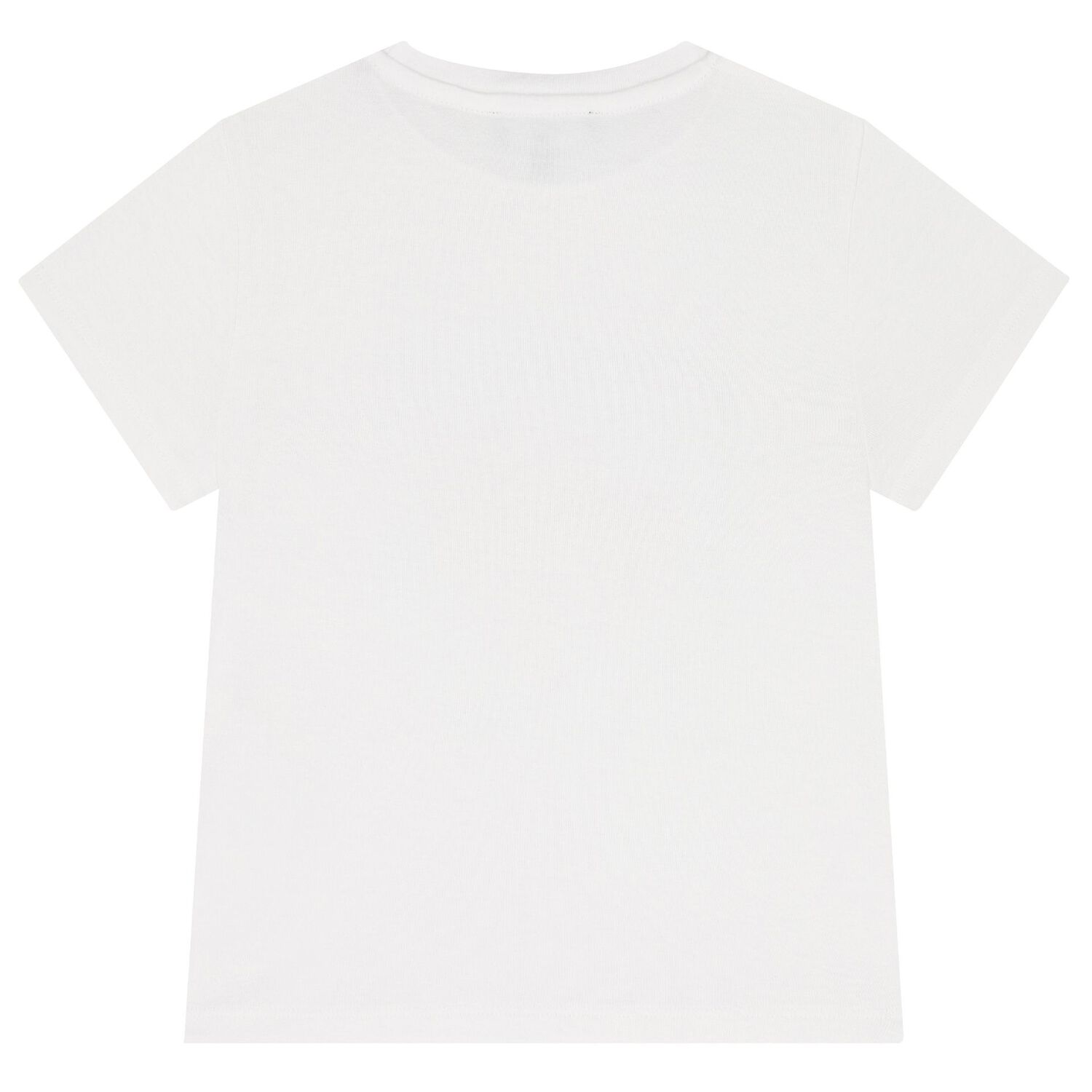 Girls White Logo Heart T-Shirt, 2, hi-res