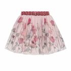 Girls Pink Roses Tulle Skirt, 1, hi-res