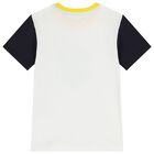 طقم شورت اولاد باللون الأصفر والأبيض, 1, hi-res