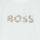 Girls White Logo Sweatshirt, 1, hi-res