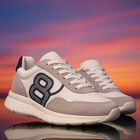 Girls White & Silver Logo Trainers, 1, hi-res