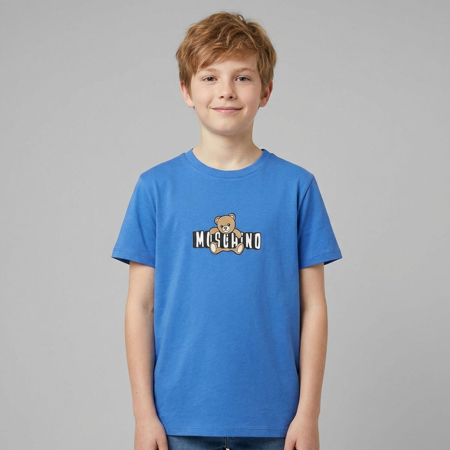 Blue Teddy Bear Logo T-Shirt, 3, hi-res
