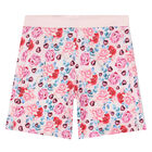Girls Pink Floral Shorts, 1, hi-res