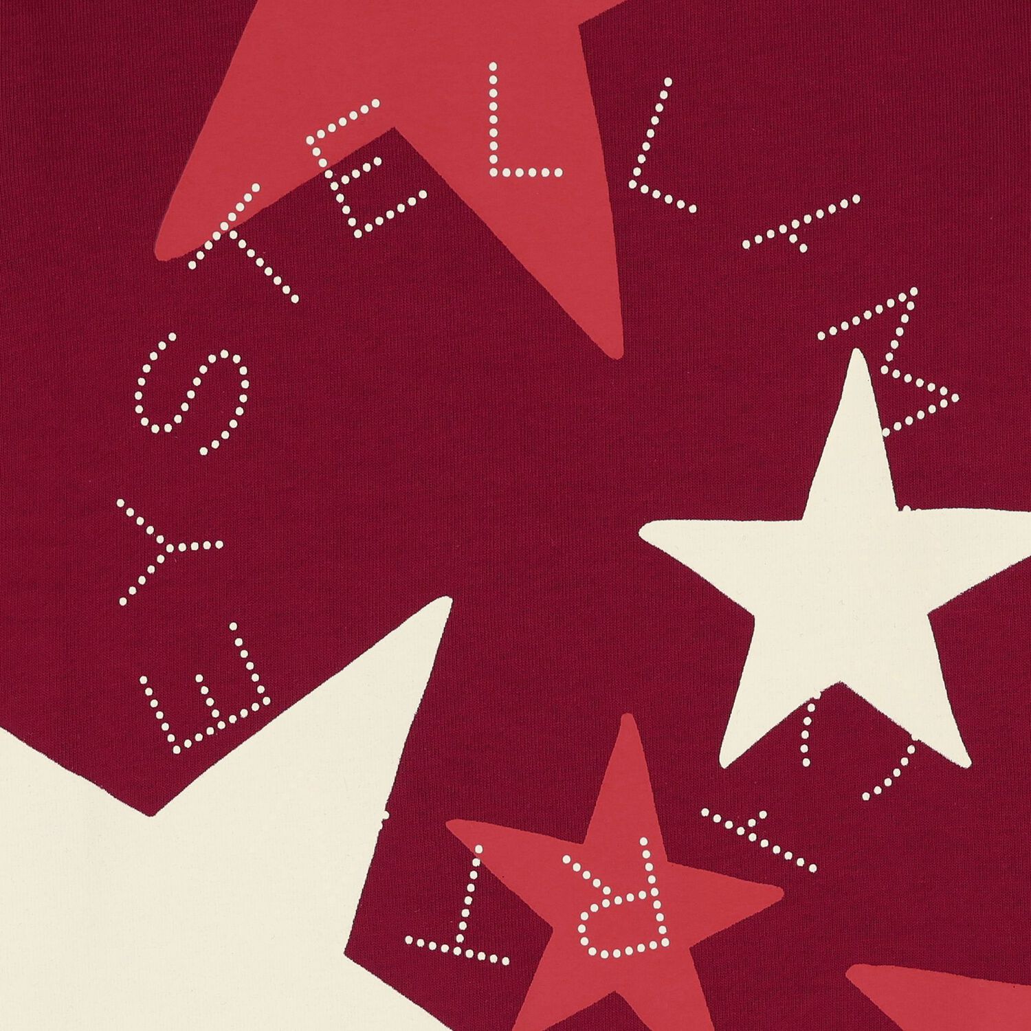 Girls Burgundy Star Logo Sweatshirt, 1, hi-res
