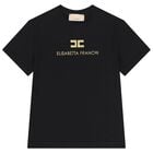 Girls Black Logo T-Shirt, 3, hi-res