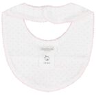 Baby Girls White & Pink Bunny Bib, 2, hi-res