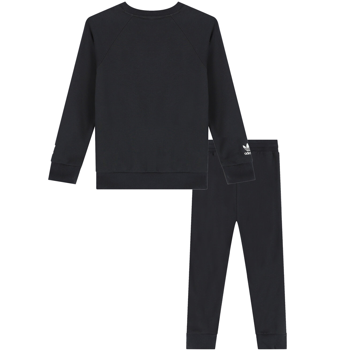 بدلة رياضية بشعار تريفويل باللون الأسود, 1, hi-res