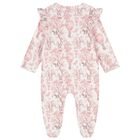 طقم هدايا ملابس أطفال بشعار افريقيا باللون الابيض والوردي للبنات , 1, hi-res