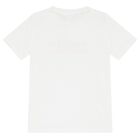 طقم شورت بالشعار باللونين الأبيض والبرتقالي للأولاد, 1, hi-res