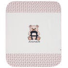 بطانية بالشعار باللون الوردي للبنات, 3, hi-res