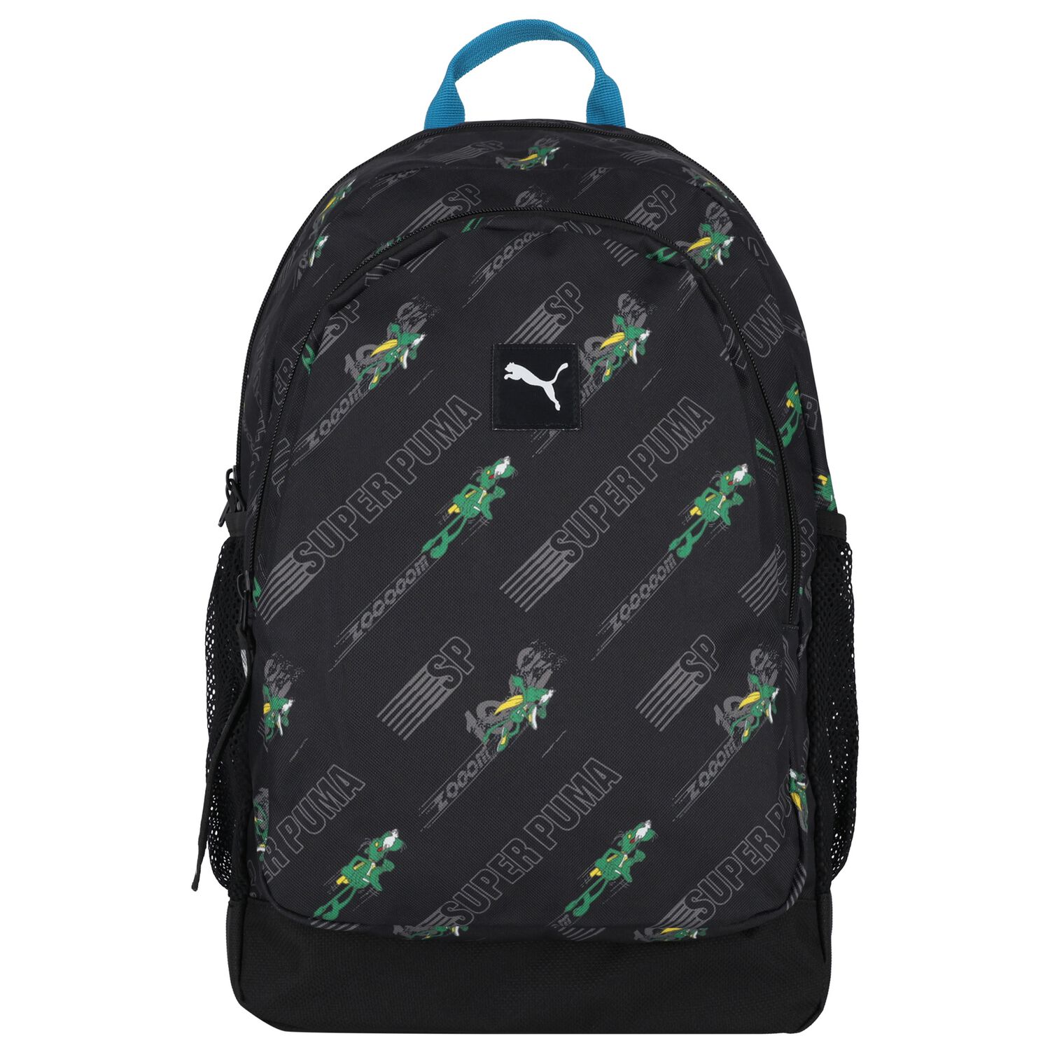 Boys Black Logo Backpack, 1, hi-res