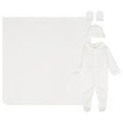Ivory Teddy Bear Babygrow Gift Set, 2, hi-res