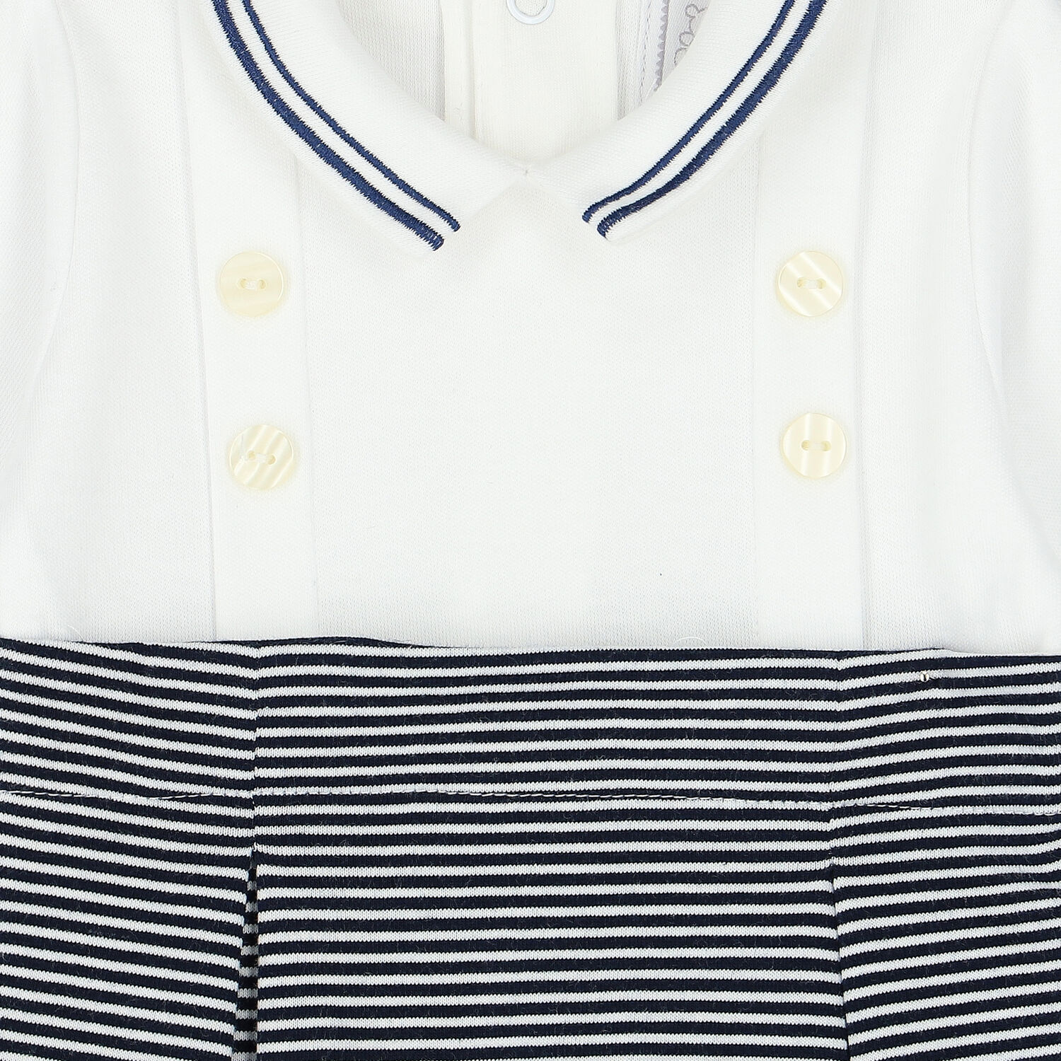 افرول مخطط باللون الأبيض والكحلي للأولاد, 1, hi-res image number null