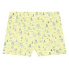 Younger Boys White & Yellow Swim Shorts Set, 1, hi-res