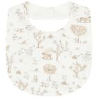 Ivory & Beige Teddy Bear Baby Bib, 1, hi-res