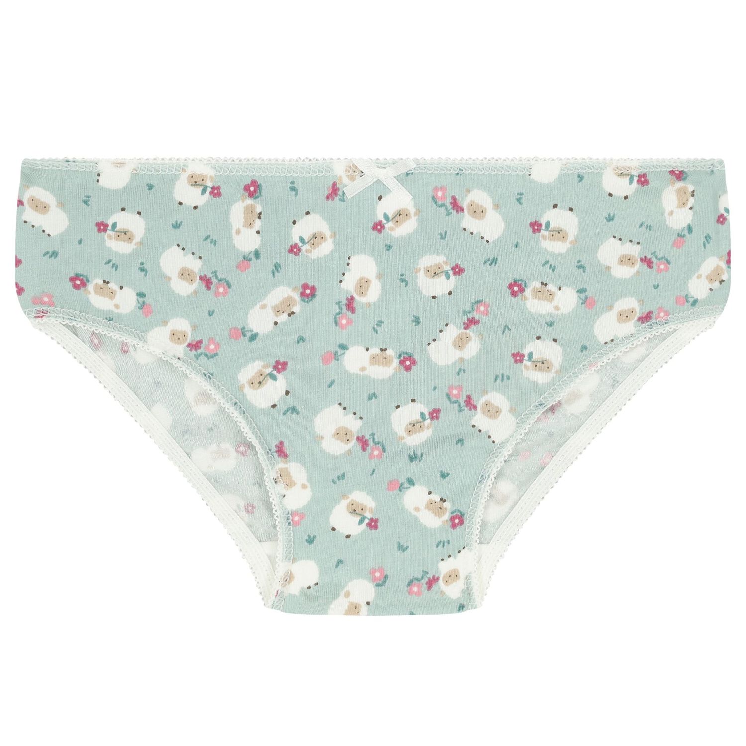 سروال بيكيني  باللون الوردي و الأبيض للبنات (4 قطع ), 1, hi-res image number null