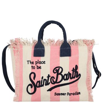 Girls Pink & Beige Colette Logo Tote Bag ( 30cm )