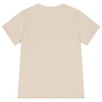 Boys Beige Compass Geo Map T-Shirt