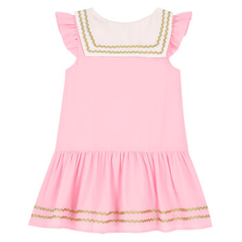 Girls Pink & Gold Dress