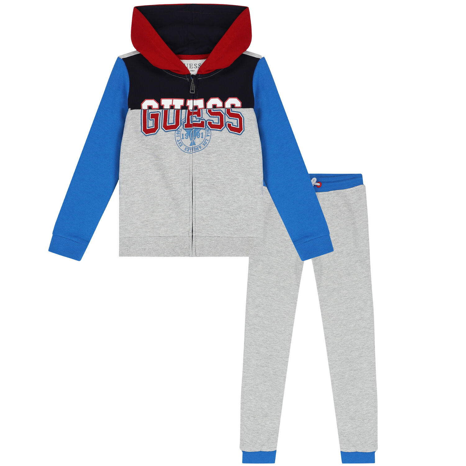 بدلة رياضية بالشعار باللون الرمادى الاولاد, 1, hi-res image number null