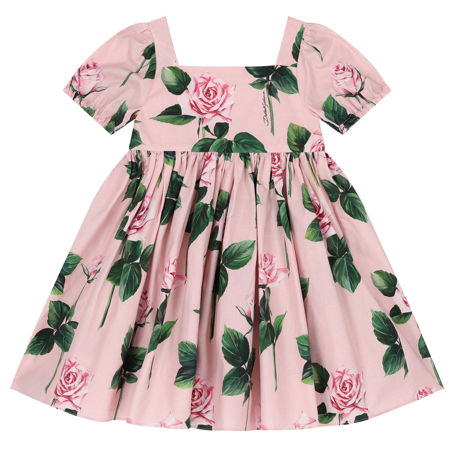 Baby Girls Pink Rose Dress Set, 1, hi-res