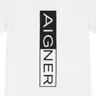 تي شيرت أولاد بالشعار باللون الابيض , 4, hi-res