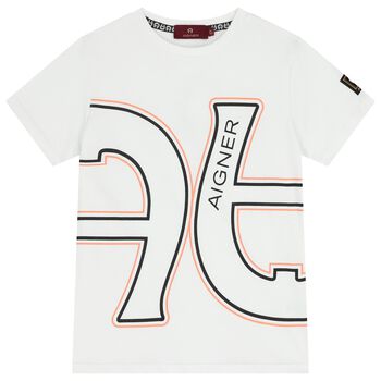 Boys White Logo T-Shirt
