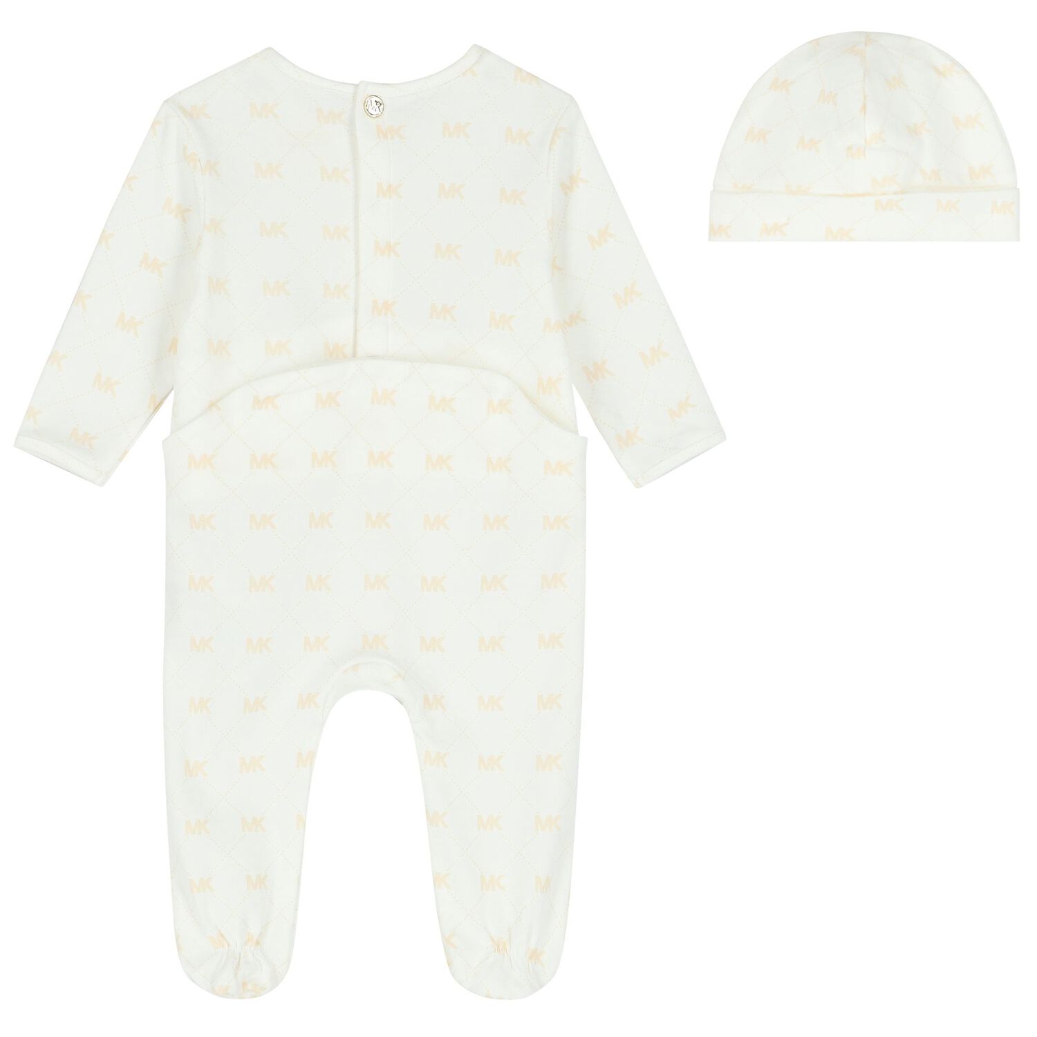 Ivory Logo Babygrow & Hat Gift Set, 1, hi-res