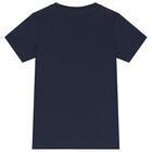 Boys Navy Blue Logo T-Shirt, 2, hi-res