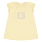 Younger Girls Yellow Logo Dress, 1, hi-res