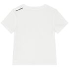 Boys White Logo T-Shirt, 2, hi-res