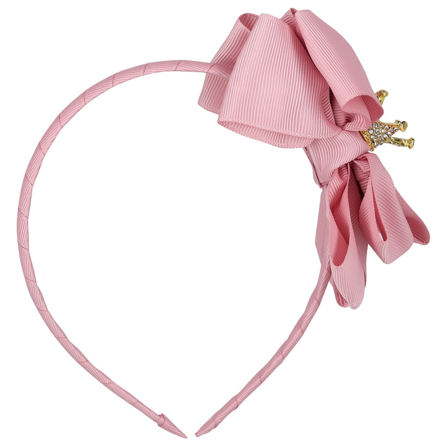 طوق شعر بفيونكة باللون الزهرى للبنات, 2, hi-res image number null