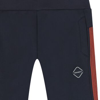 Boys Navy Blue Logo Joggers