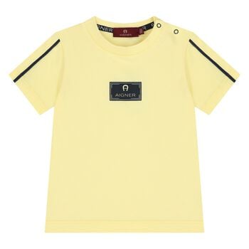 Younger Boys Yellow Logo T-Shirt