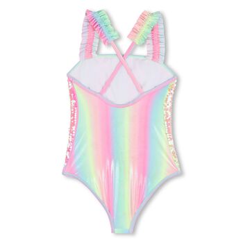 Girls Rainbow Embellished Swimsuit