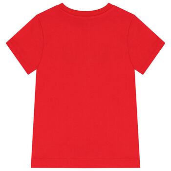 Red Teddy Bear Logo T-Shirt