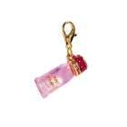 Girls Pink & Gold Lip Gloss Charm, 1, hi-res